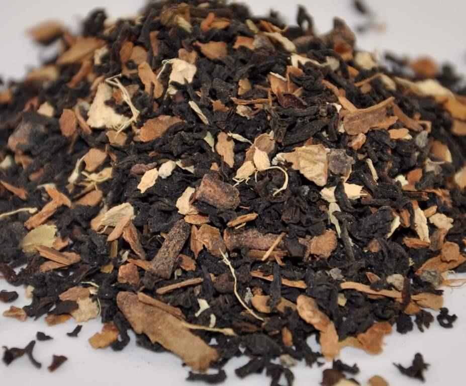 Chai Organic Tea  - Black Assam Organic Loose Tea with Cinnamon, Ginger, Clove, Cardamom, and Black Pepper